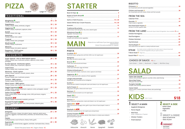 Daylesford Menus